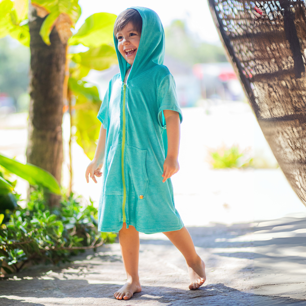 Roupão Zíper Plush Verde ✅