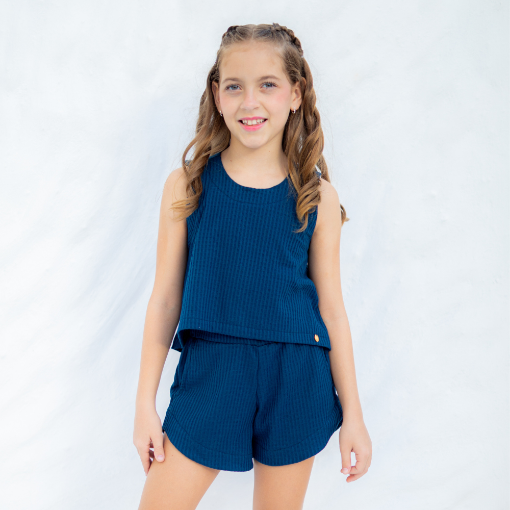 Conjunto Waffle Marinho