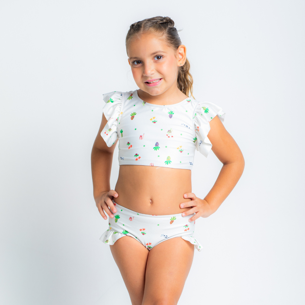 Biquíni Babado Gatinhos