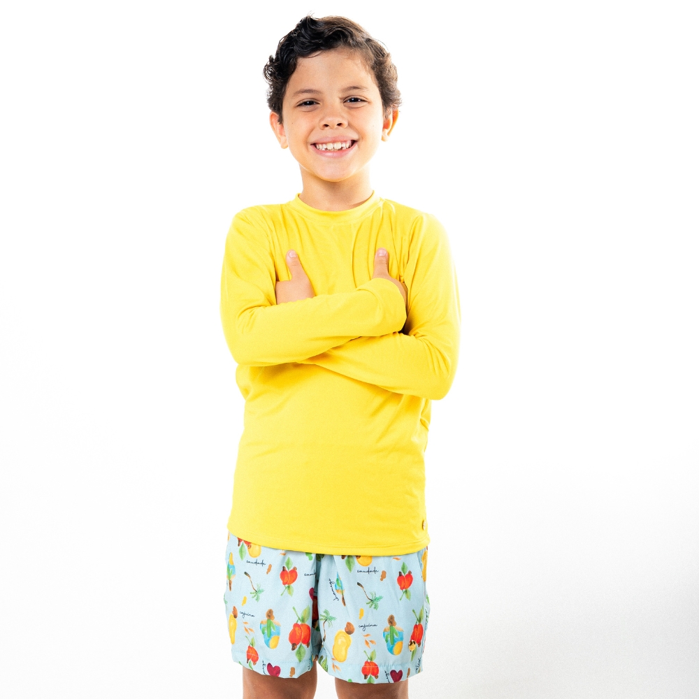 Camisa de Proteção UV Amarela